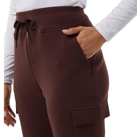 NWOT 32 Degrees Women's Tech Cargo Jogger Sweatpants Burgundy Size M $60 4HL142 - Picture 4 of 4